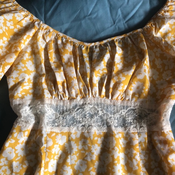 Yellow floral summer dress - Picture 7 of 8